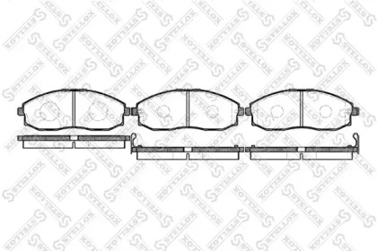 Комплект тормозных колодок STELLOX 714 002-SX